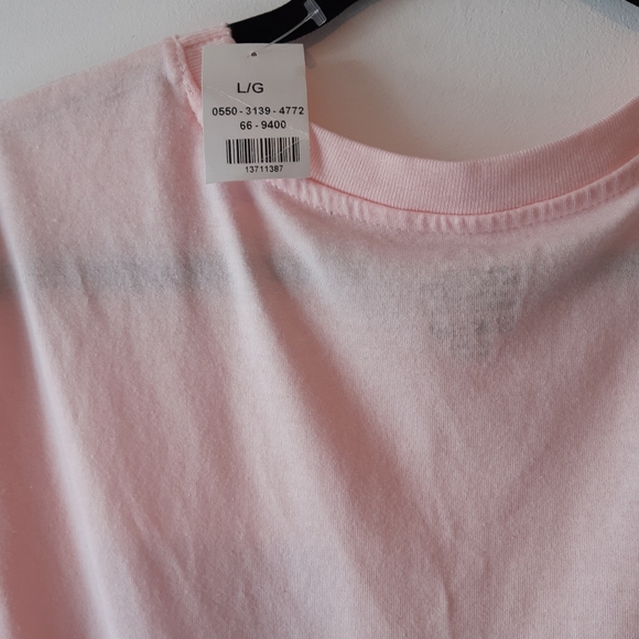Pink Short Sleeve T-Shirt with Boujee Logo Size Lg - Picture 6 of 6